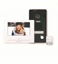 Aiphone - Kit vidéo moniteur 7" wifi montage en surface poteau de porte noir - JOS1VWB