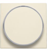 Niko - Centraalplaat drukknop transparante ring cream - 100-64006