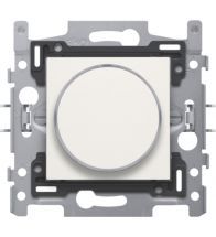 Niko - Drukknop 6A transparante ring white - 101-64000