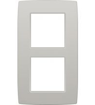 Niko - Plaque de recouvrement double verticale 60MM light grey - 102-76200