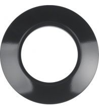 Berker - Ringplaat enkel zwart - 138101