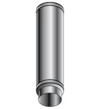 Isoleco - Dubbelw.inox afvoer 180 mm lengte 0,50m aisi 316L/304 isoaltie 25mm - DP 602
