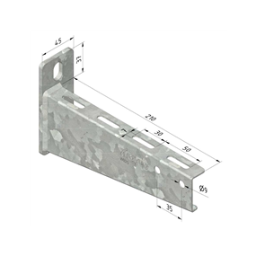 Trayco - Console Murale L=400Mm Gal. a - 14951